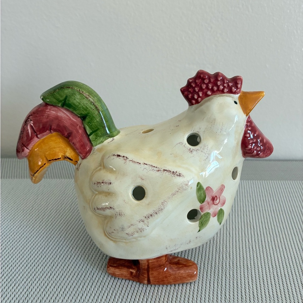 vintage ceramic chicken tealight or potpourri holder. - Picture 3 of 4